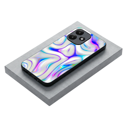 Lilac Drift stylish phone case for redmi 12 5g | glossy glass and slim fit