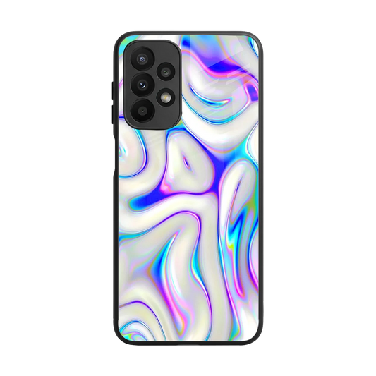 Lilac Drift back phone cover | glass case for samsung galaxy a23