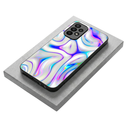 Lilac Drift stylish phone case for samsung galaxy a23 | glossy glass and slim fit