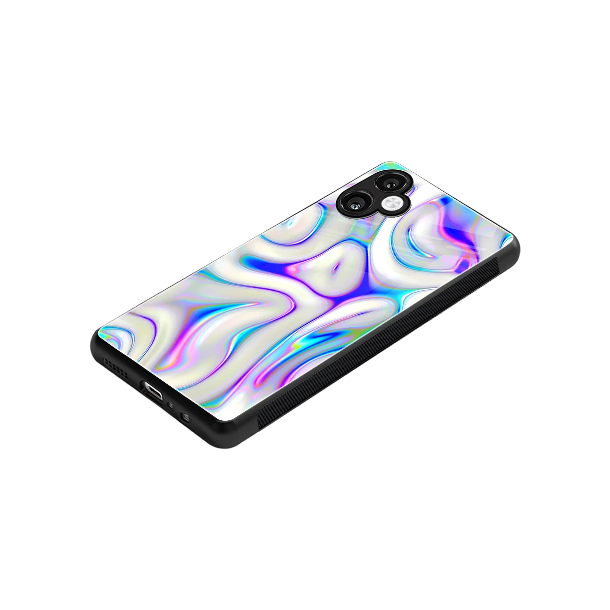 Lilac Drift stylish phone case for samsung galaxy a06 5g | glossy glass and slim fit