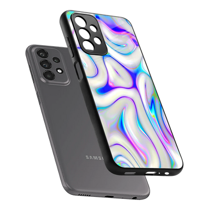 Lilac Drift sleek samsung galaxy a23 cover with tempered glass back and TPU edges