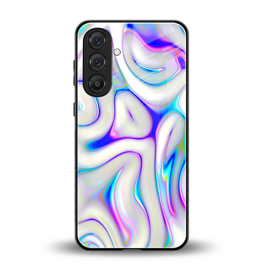 Lilac Drift back phone cover | glass case for samsung galaxy m36 5g