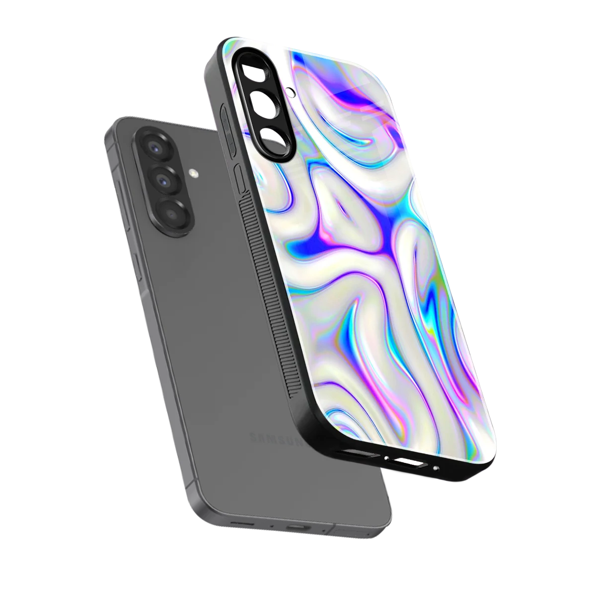 Lilac Drift sleek samsung galaxy a37 5g cover with tempered glass back and TPU edges