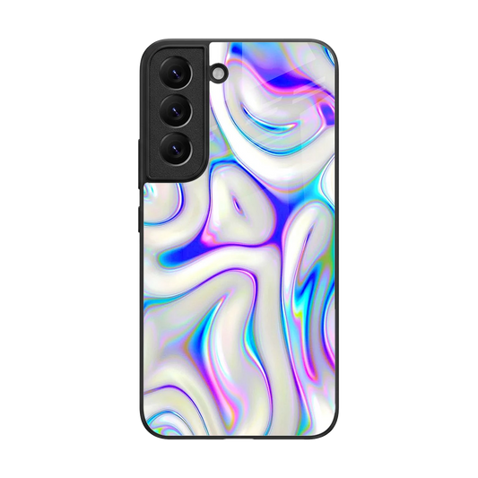 Lilac Drift back phone cover | glass case for samsung galaxy s22
