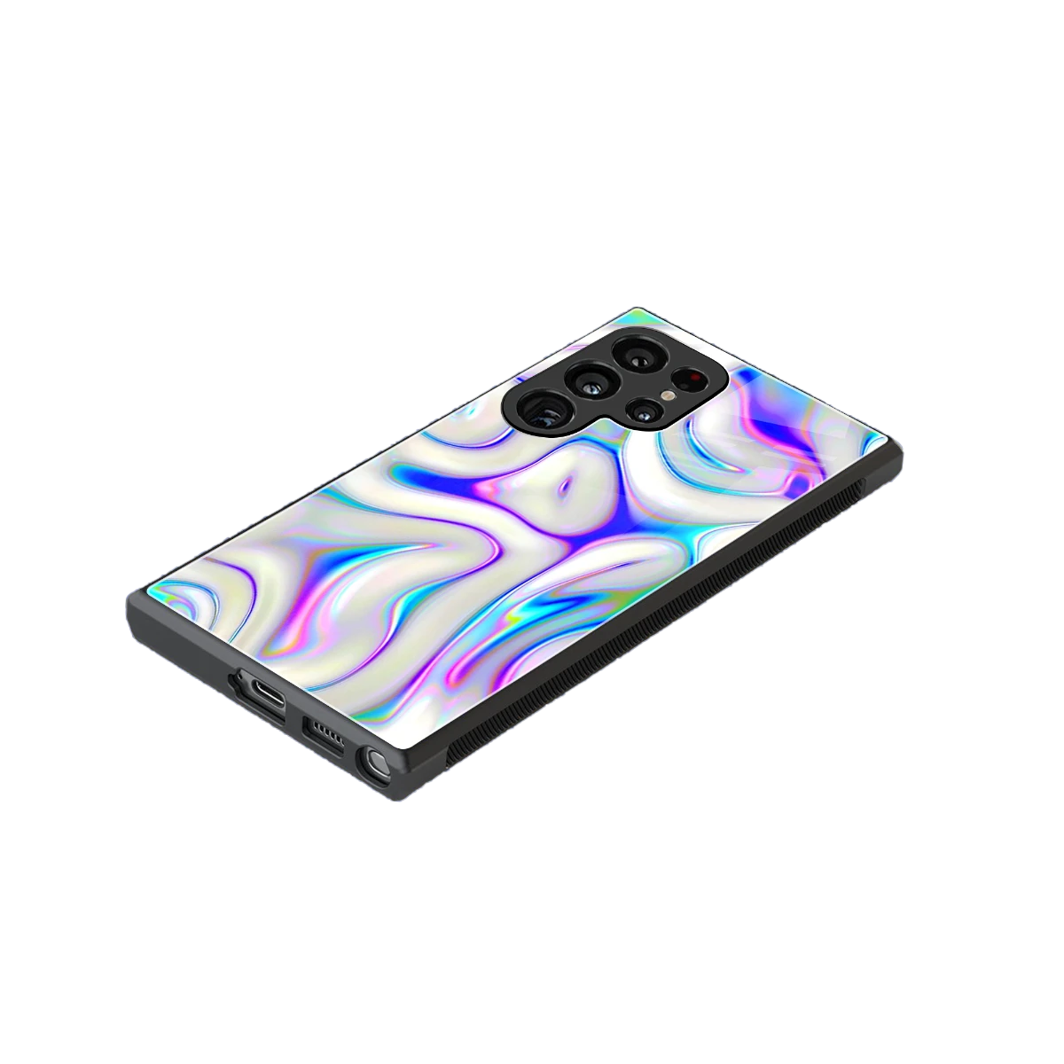 Lilac Drift stylish phone case for samsung galaxy s24 ultra | glossy glass and slim fit