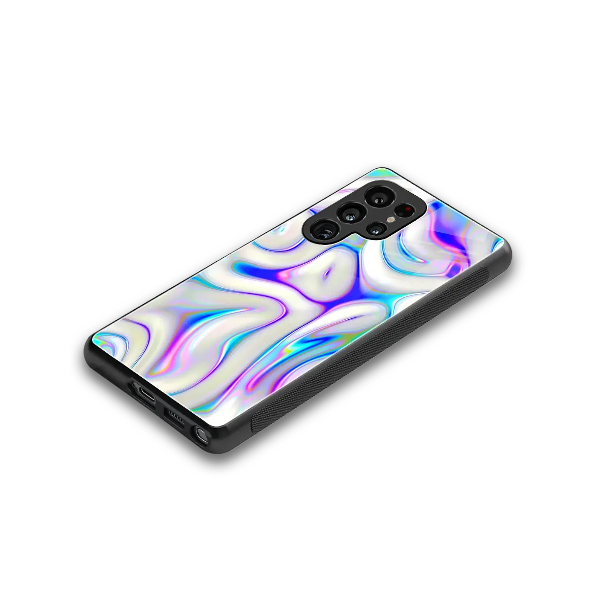 Lilac Drift stylish phone case for samsung galaxy s25 ultra | glossy glass and slim fit