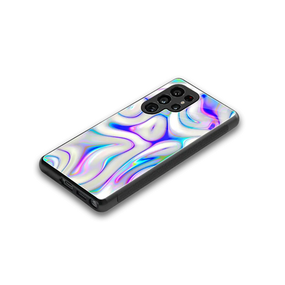 Lilac Drift stylish phone case for samsung galaxy s25 ultra | glossy glass and slim fit