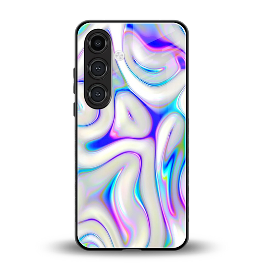 Lilac Drift back phone cover | glass case for samsung galaxy s24