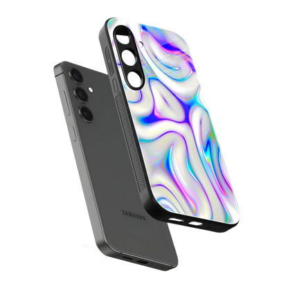 Lilac Drift sleek samsung galaxy s24 plus cover with tempered glass back and TPU edges