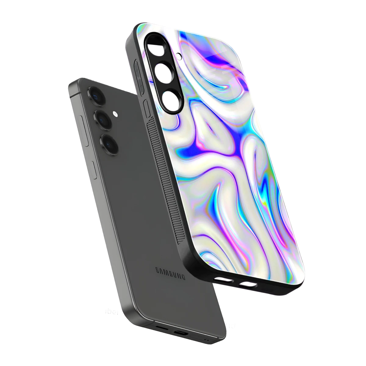 Lilac Drift sleek samsung galaxy s23 plus cover with tempered glass back and TPU edges