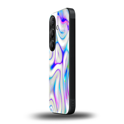 Lilac Drift samsung galaxy s24 fe mobile cover | shockproof glass phone case