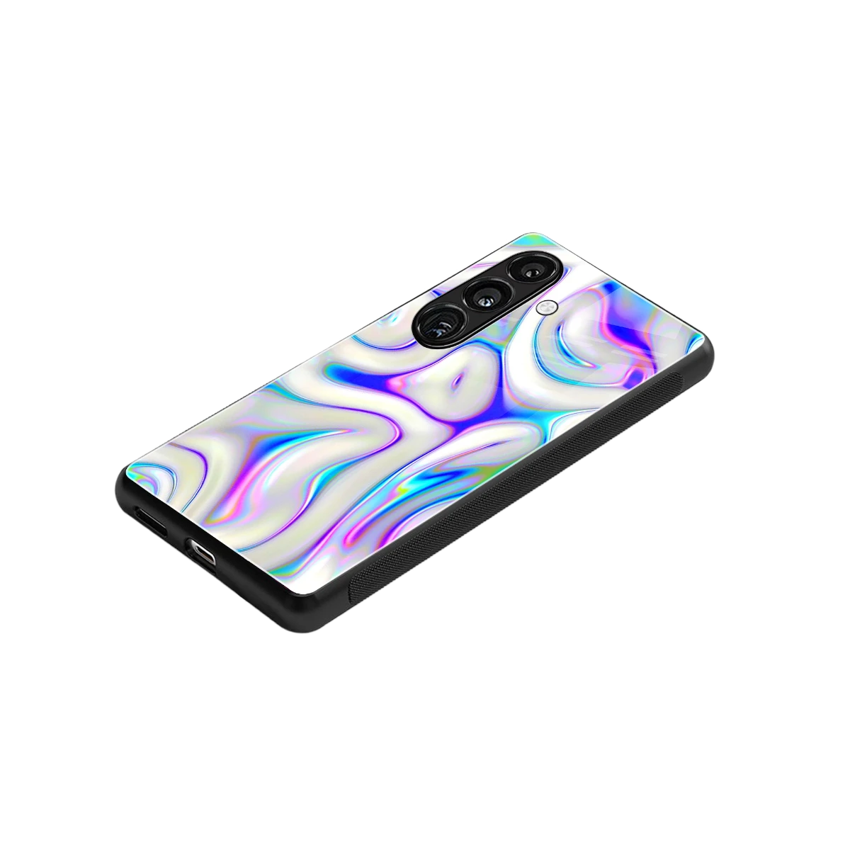 Lilac Drift stylish phone case for samsung galaxy s24 | glossy glass and slim fit