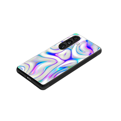Lilac Drift stylish phone case for samsung galaxy s24 | glossy glass and slim fit