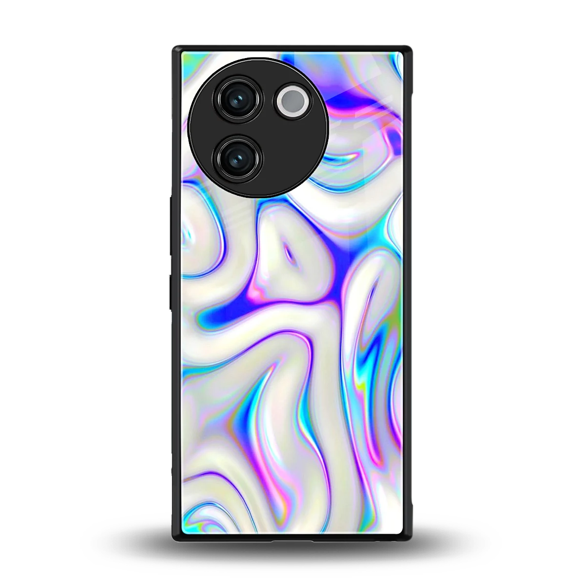 Lilac Drift back phone cover | glass case for vivo v30e