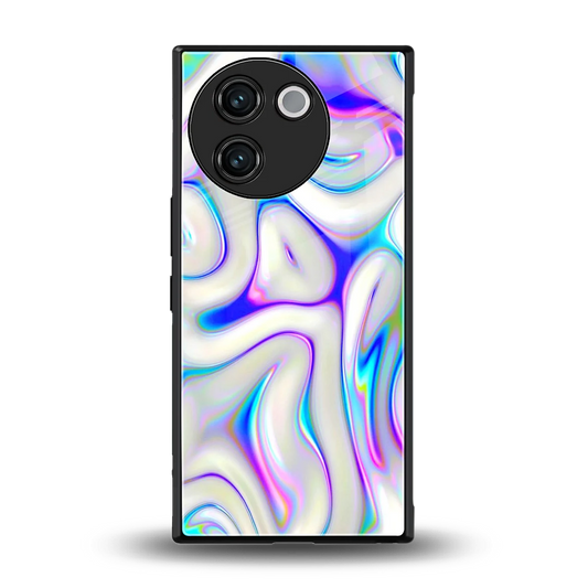Lilac Drift back phone cover | glass case for vivo v30e