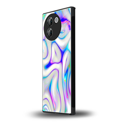 Lilac Drift vivo v30e mobile cover | shockproof glass phone case