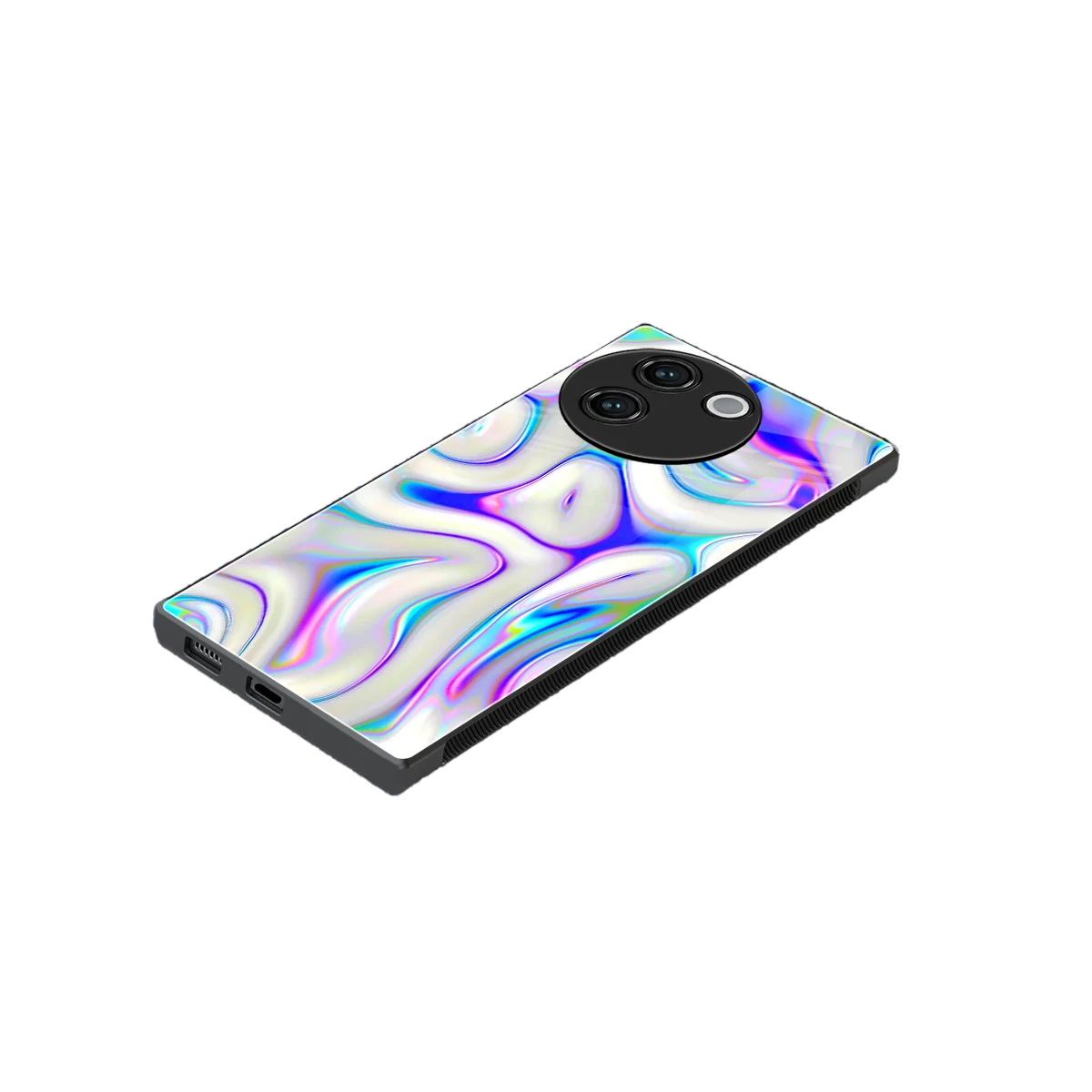 Lilac Drift stylish phone case for vivo v30e | glossy glass and slim fit