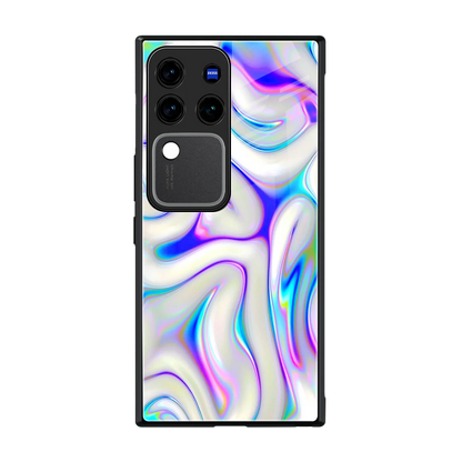 Lilac Drift back phone cover | glass case forvivo v30 pro