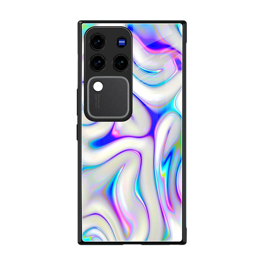 Lilac Drift back phone cover | glass case forvivo v30 pro
