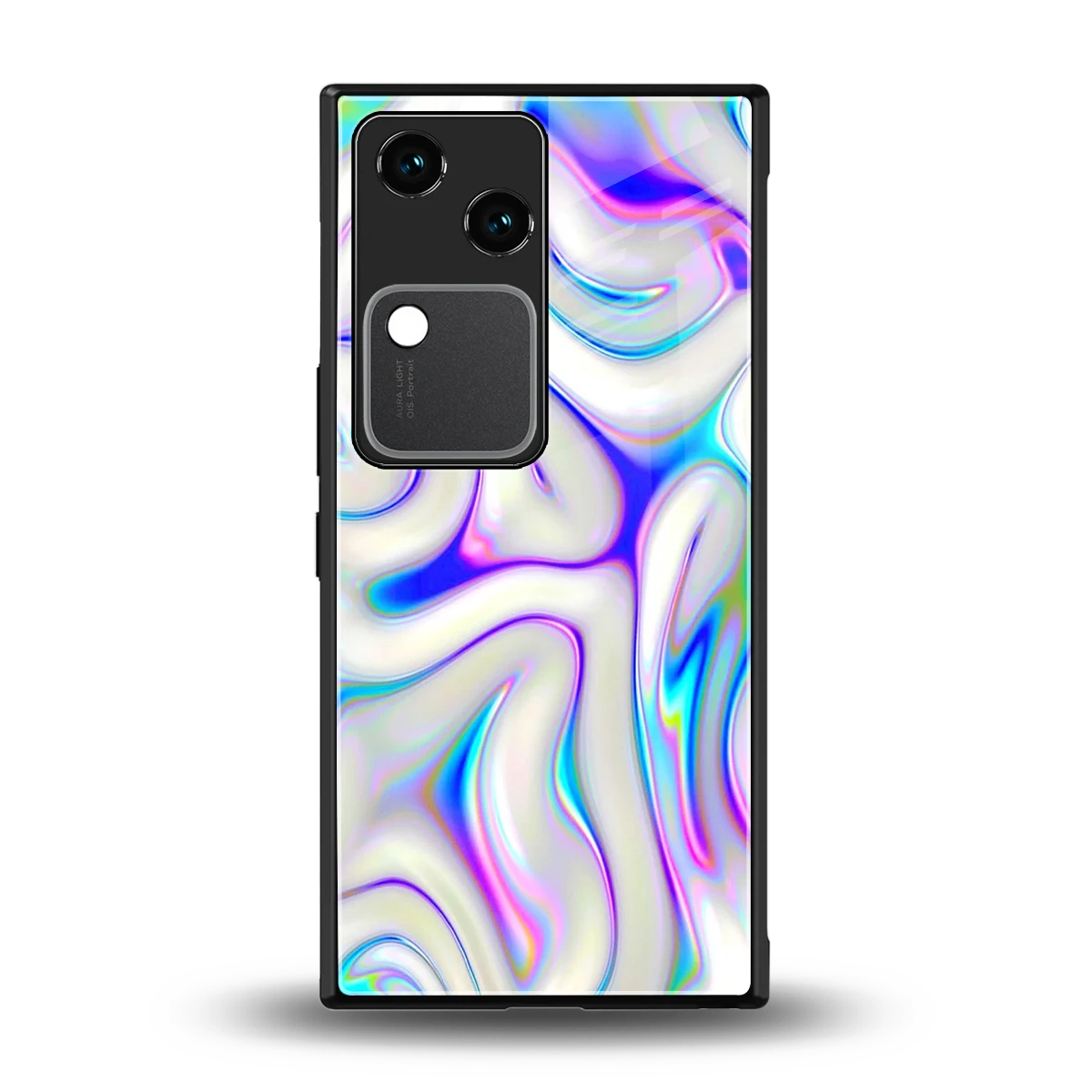 Lilac Drift back phone cover | glass case for vivo v30