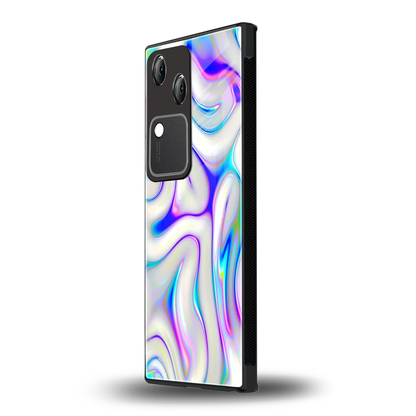 Lilac Drift vivo v30 mobile cover | shockproof glass phone case