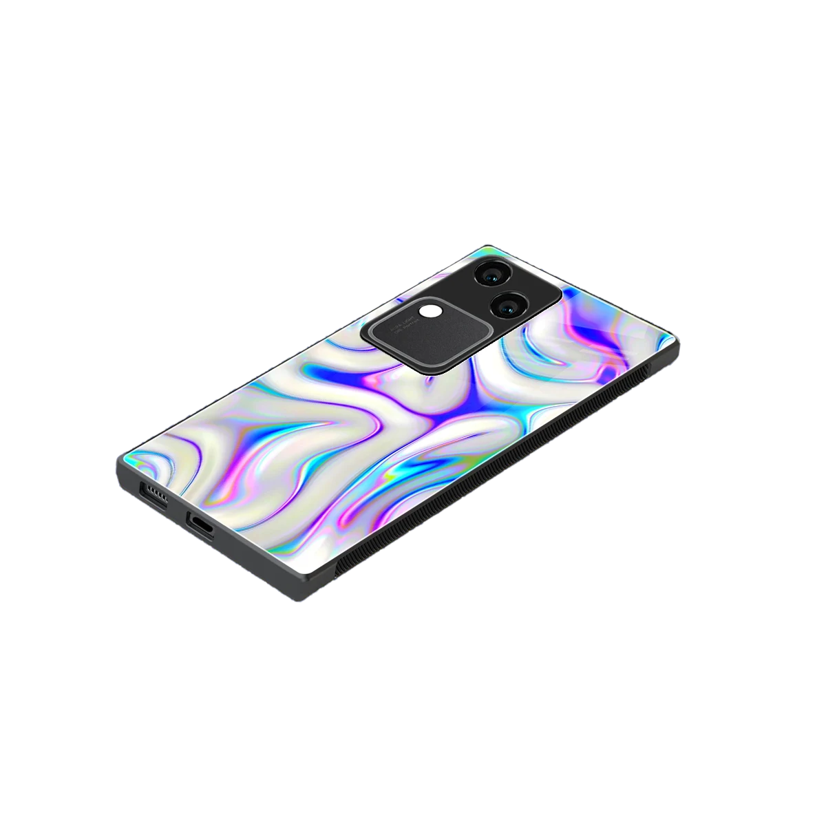 Lilac Drift stylish phone case for vivo v30 | glossy glass and slim fit