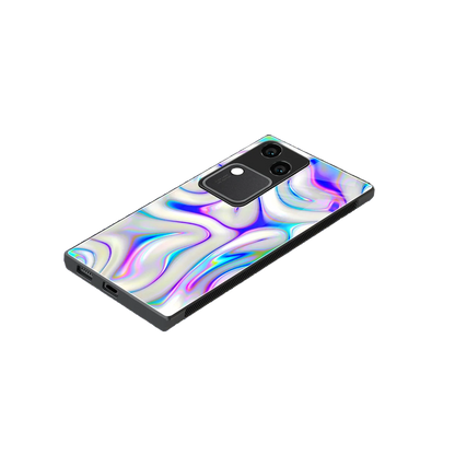 Lilac Drift stylish phone case for vivo v30 | glossy glass and slim fit
