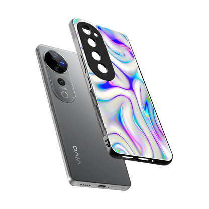 Lilac Drift sleek vivo v40 pro cover with tempered glass back and TPU edges