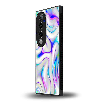 Lilac Drift vivo v40 pro mobile cover | shockproof glass phone case