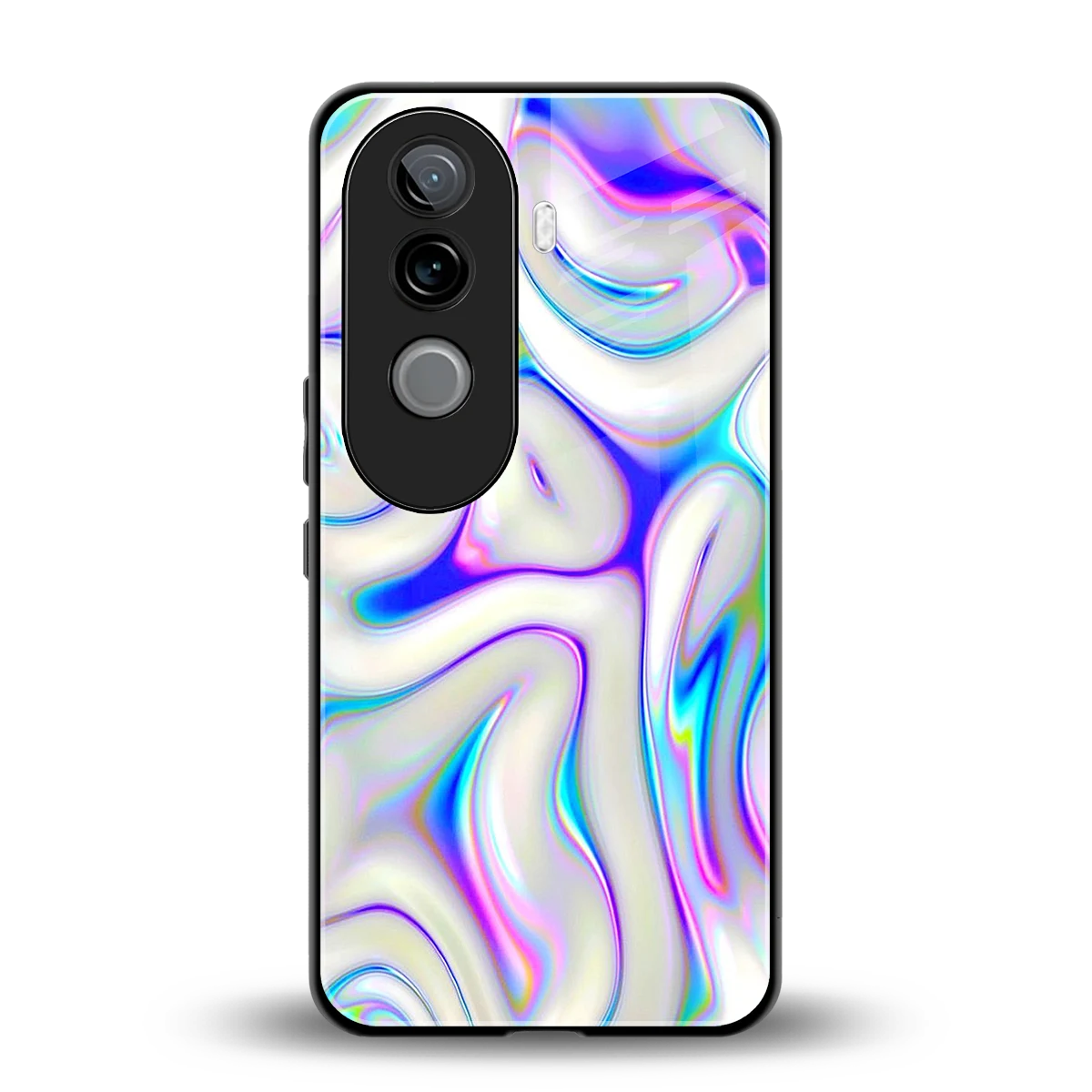 Lilac Drift back phone cover | glass case for vivo v40e