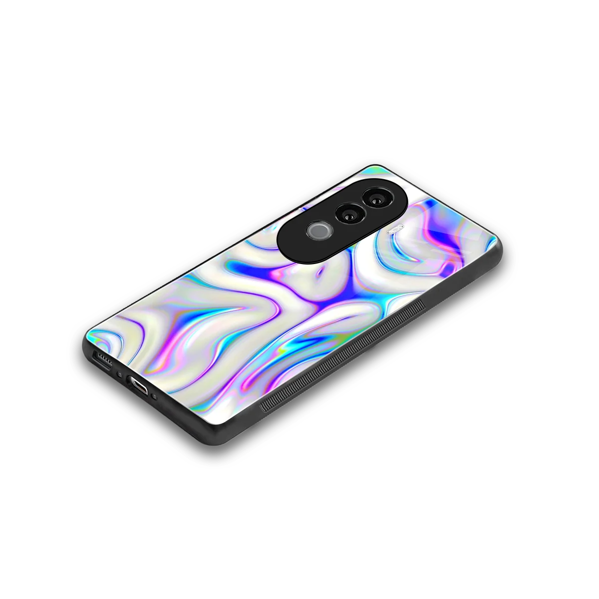 Lilac Drift stylish phone case for vivo v40e | glossy glass and slim fit