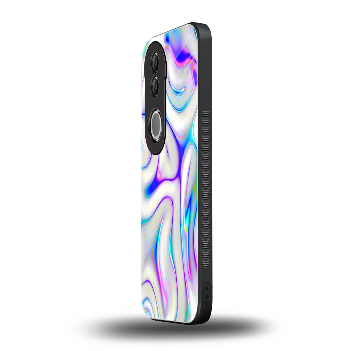 Lilac Drift vivo v50 mobile cover | shockproof glass phone case