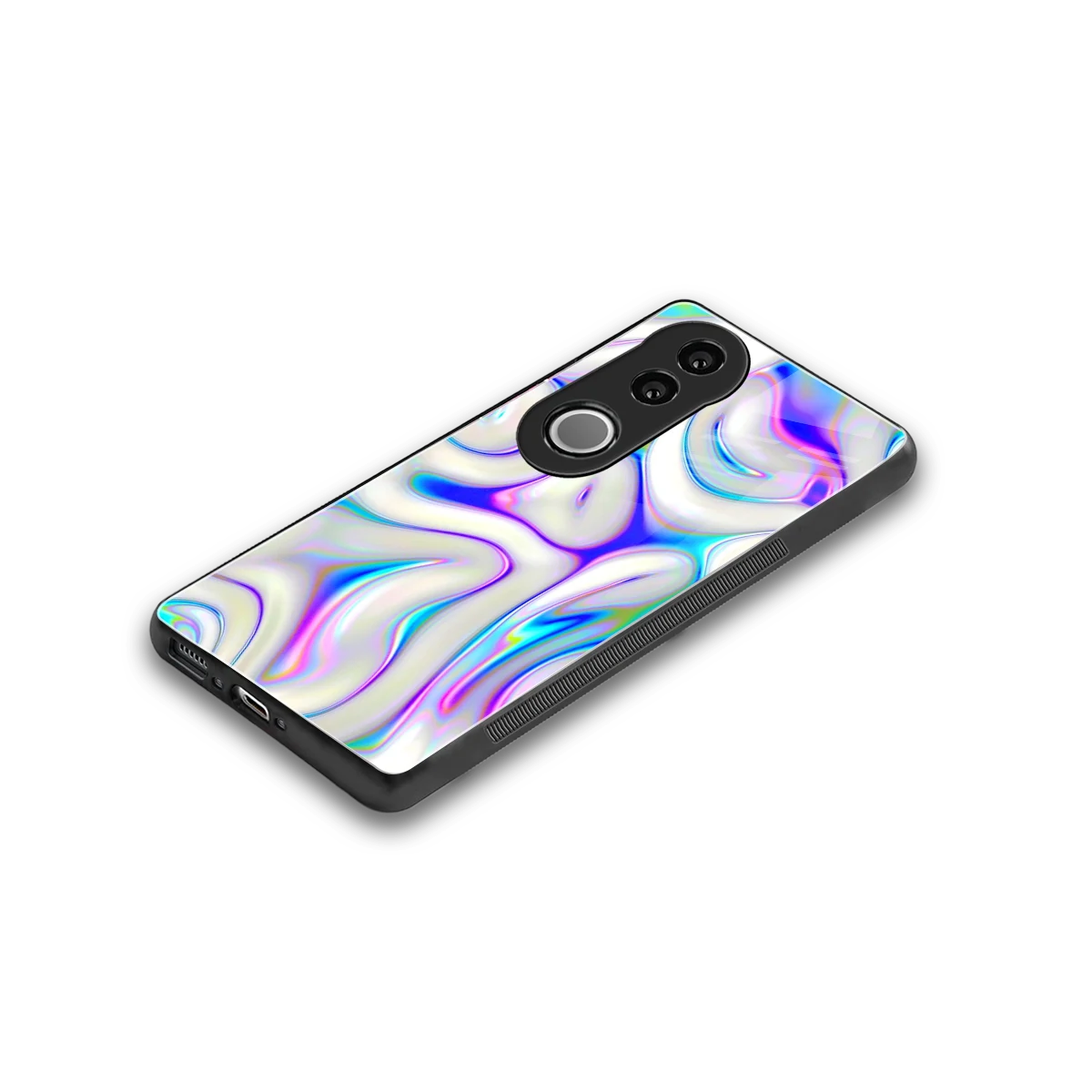 Lilac Drift stylish phone case for vivo v50 | glossy glass and slim fit