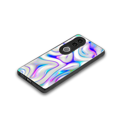Lilac Drift stylish phone case for vivo v50 | glossy glass and slim fit