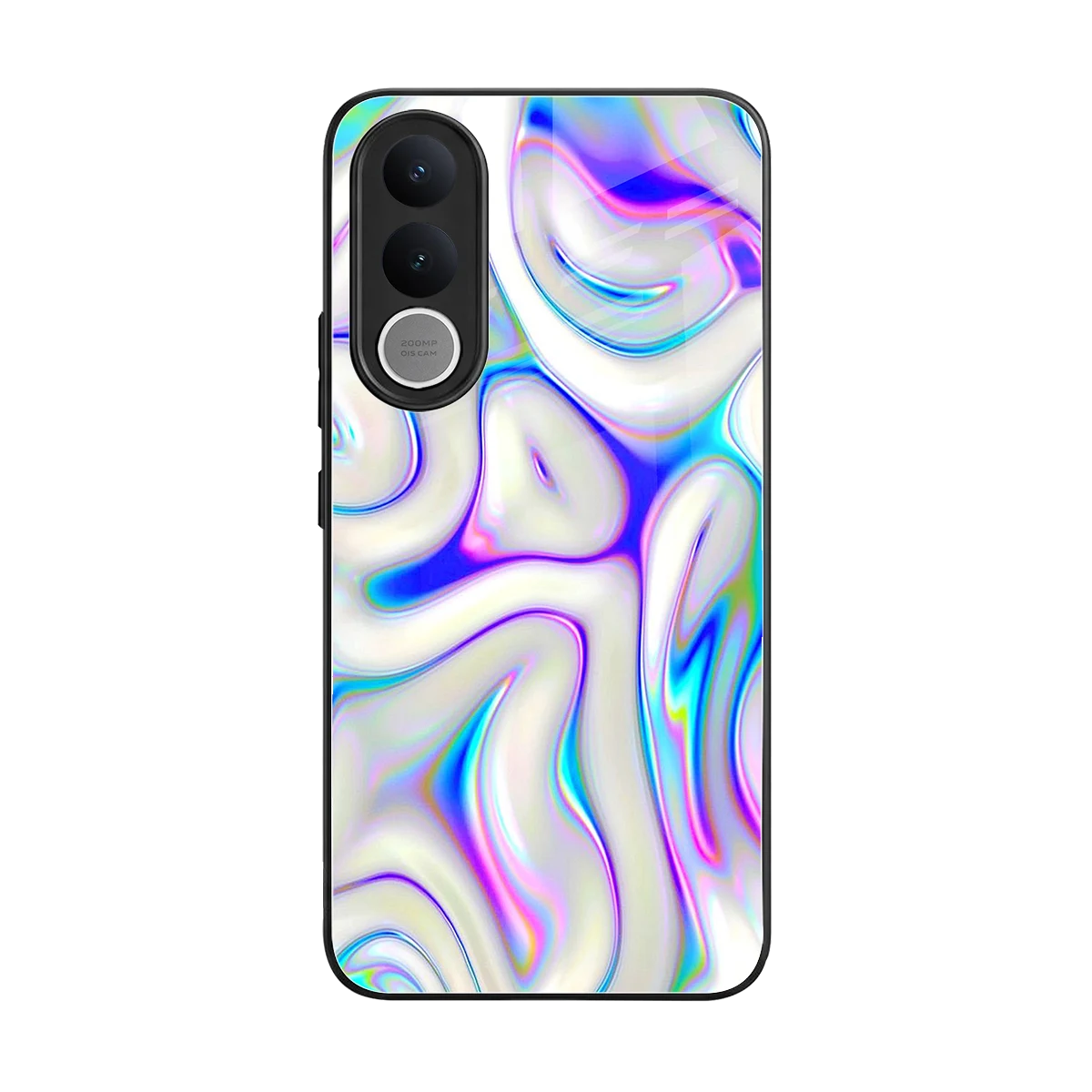 Lilac Drift back phone cover | glass case for vivo v70 fe