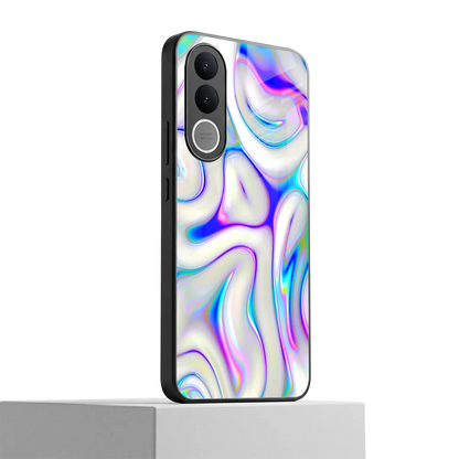 Lilac Drift vivo v70 fe mobile cover | shockproof glass phone case
