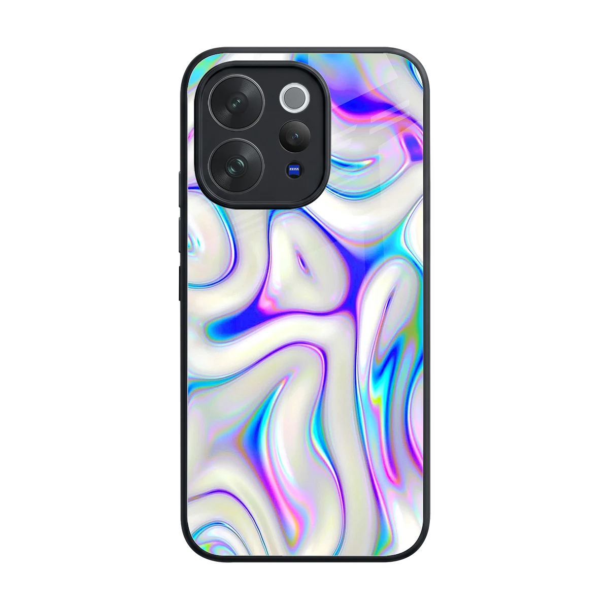 Lilac Drift back phone cover | glass case for vivo v70