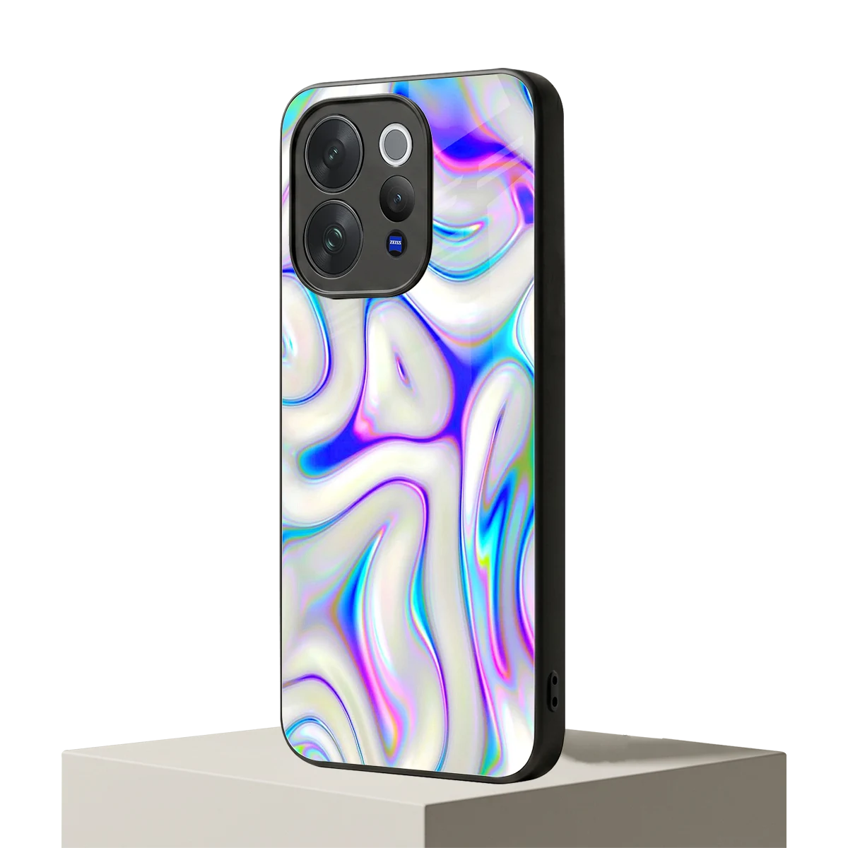 Lilac Drift vivo v70 mobile cover | shockproof glass phone case