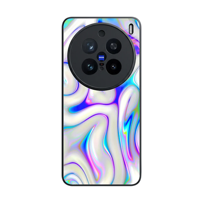 Lilac Drift back phone cover | glass case for vivo x200 pro