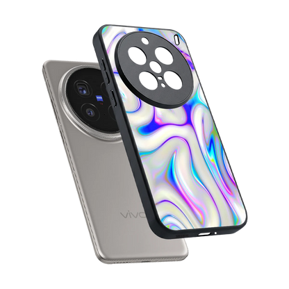 Lilac Drift sleek vivo x200 pro cover with tempered glass back and TPU edges