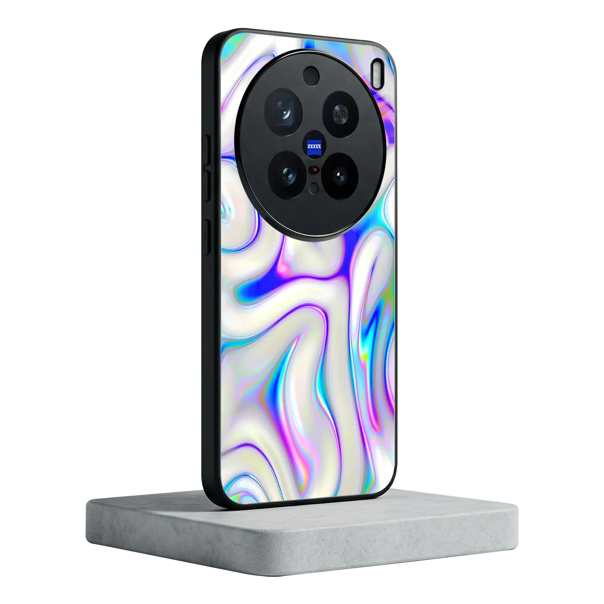 Lilac Drift vivo x200 pro mobile cover | shockproof glass phone case