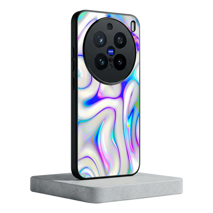 Lilac Drift vivo x200 pro mobile cover | shockproof glass phone case