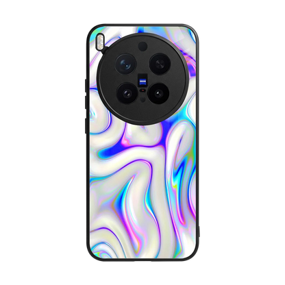 Lilac Drift back phone cover | glass case for vivo x300 pro