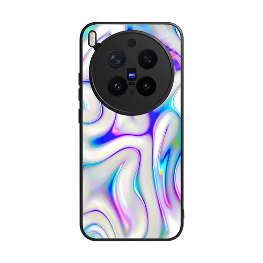 Lilac Drift back phone cover | glass case for vivo x300 pro