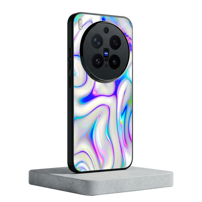 Lilac Drift vivo x300 pro mobile cover | shockproof glass phone case