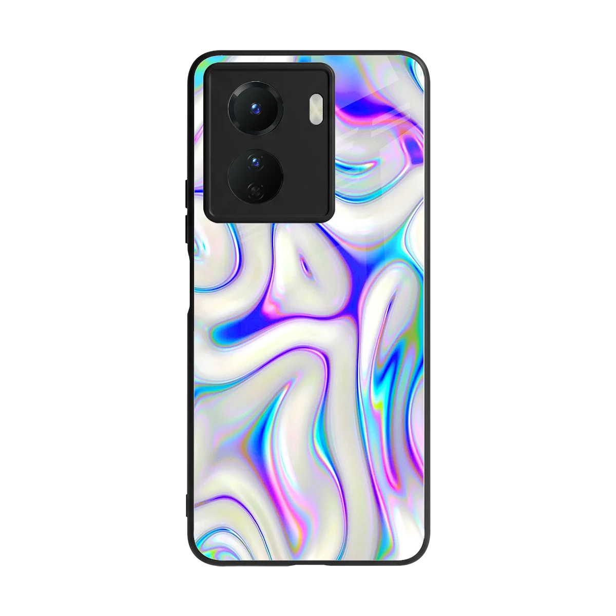 Lilac Drift back phone cover | glass case for vivo y16