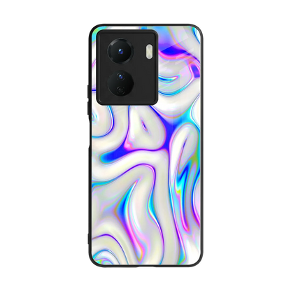 Lilac Drift back phone cover | glass case for vivo y16