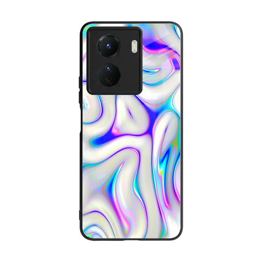 Lilac Drift back phone cover | glass case for vivo y16