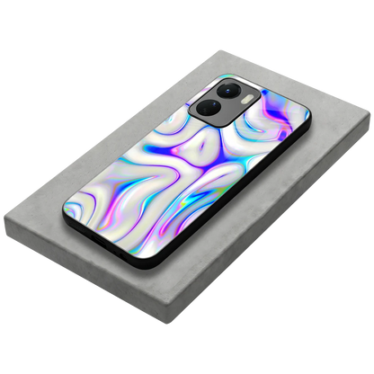 Lilac Drift stylish phone case for vivo y16 | glossy glass and slim fit