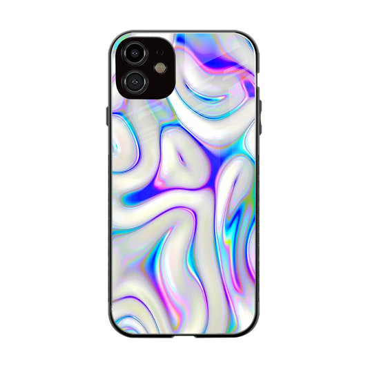 Lilac Drift back phone cover | glass case for iphone 12